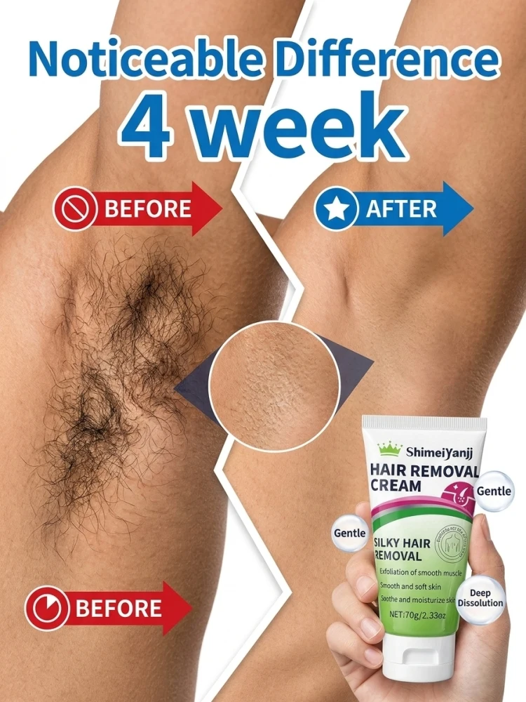 Gentle Hair Remover Cream for Body Care