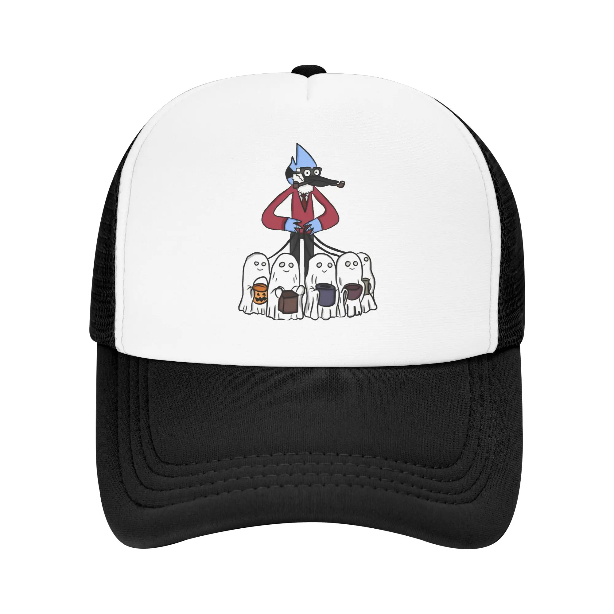 Trick or Treat Mordecai Mesh Baseball Cap Sun Hats Regulars Show Dad Hat Adjustable Snapback Caps Golf Hats Spring Trucker Caps