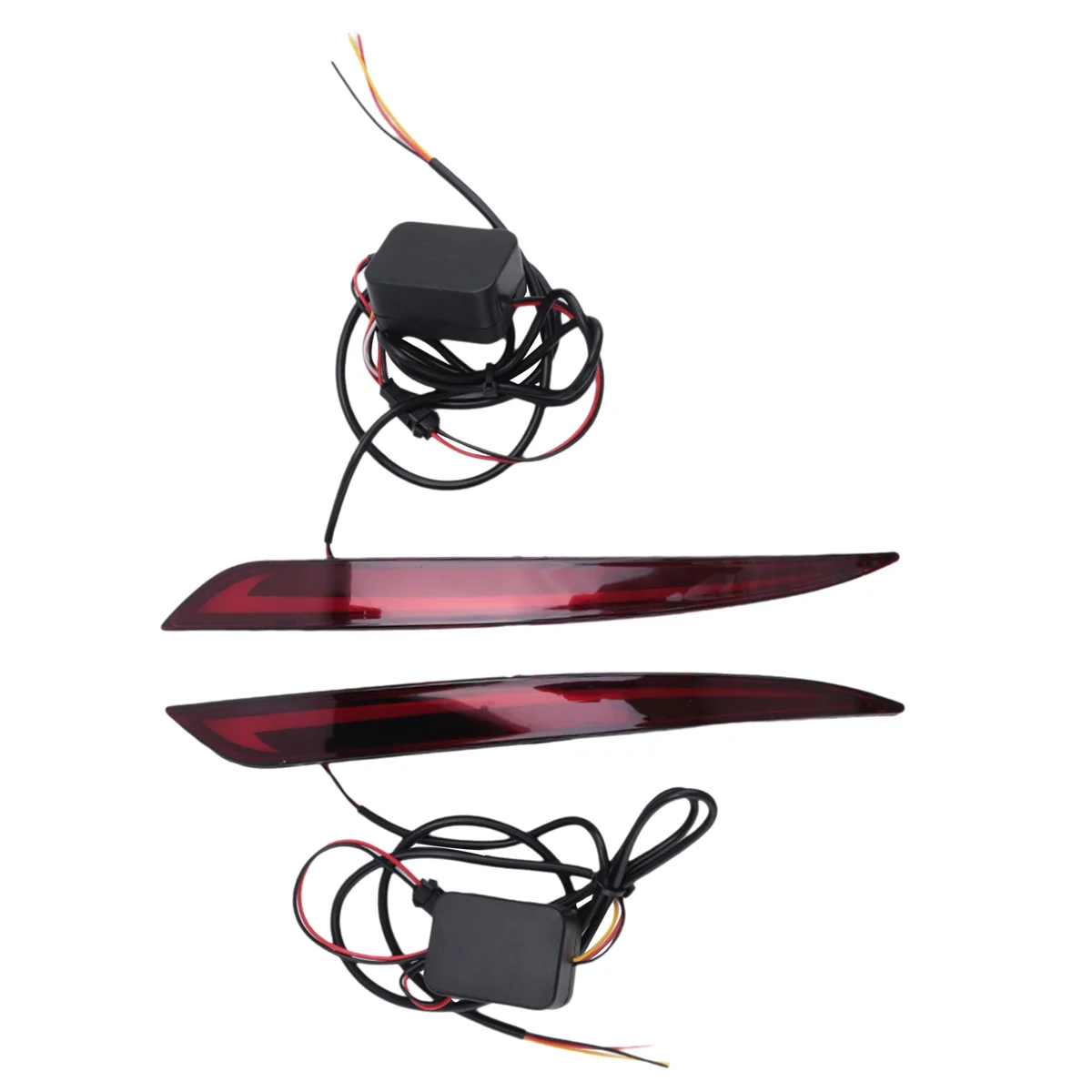 #26R Steering lamp,Car LED Rear Bumper Light for Ford Fusion Mondeo 5 MK5 2013-2018,Red & Black