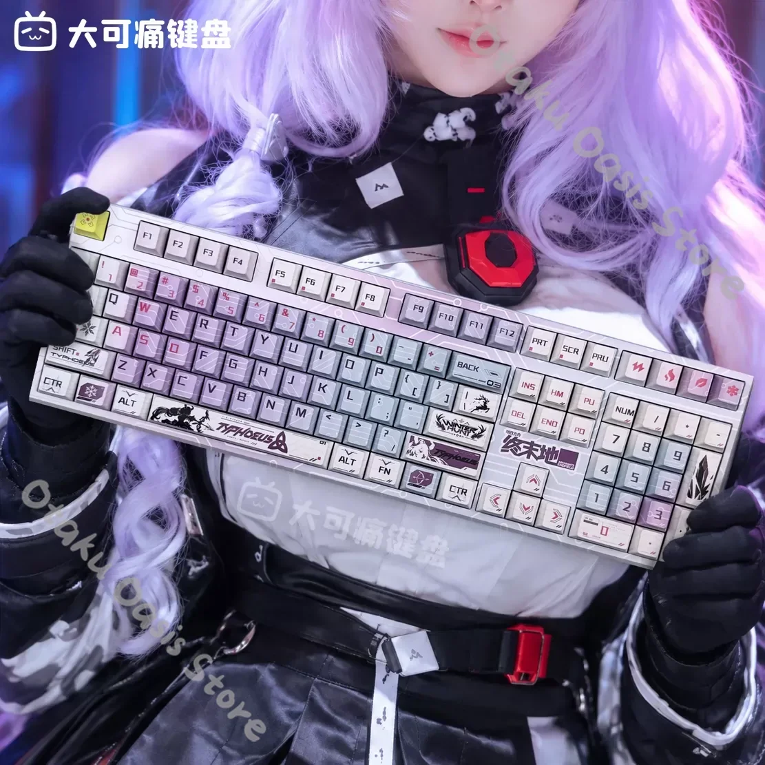 arknights-clavier-mecanique-de-cosplay-typhoeus-endfield-clavier-complet-touches-kforce-touches-pbt-accessoires-produits-derives-d'anime