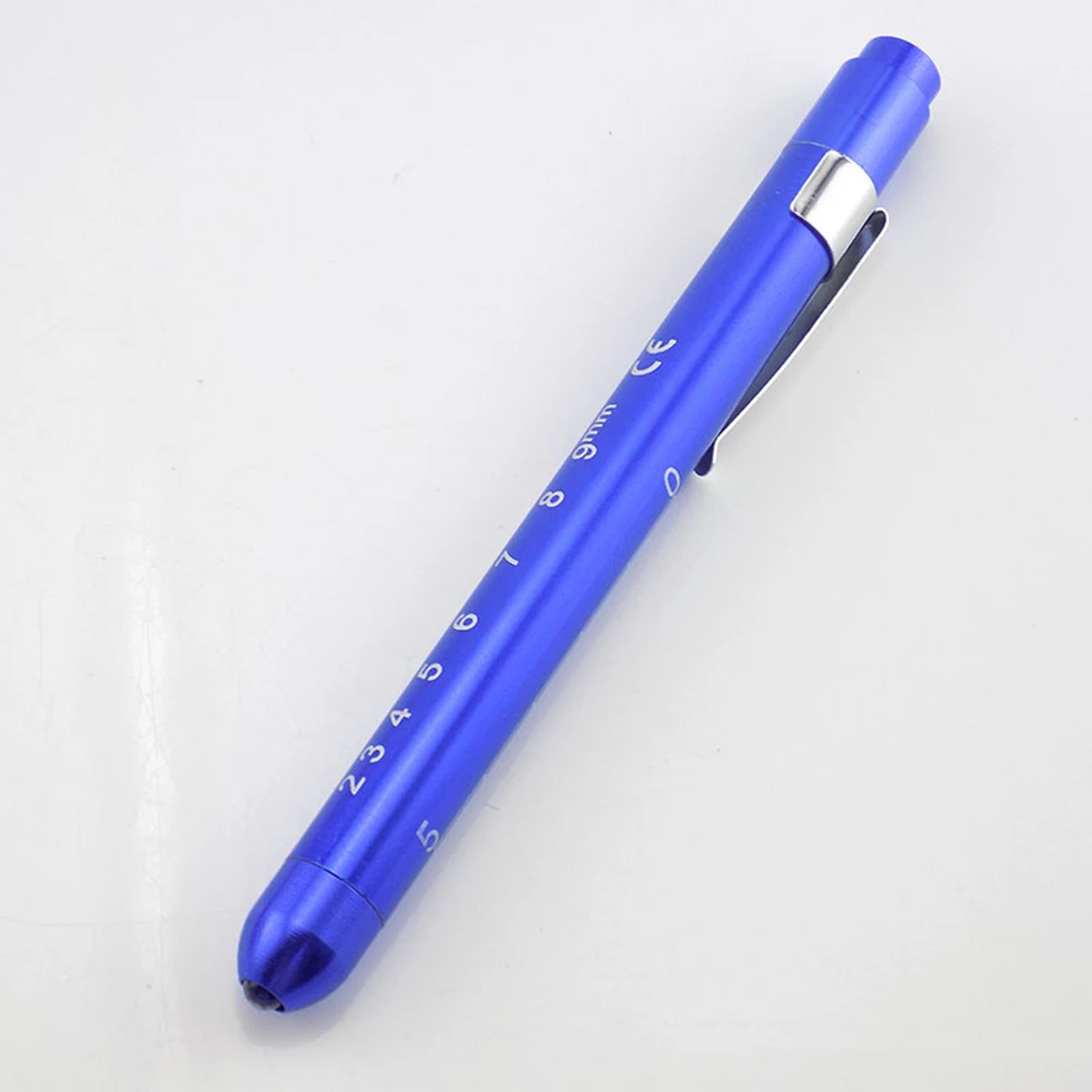 

2PCS LED Pen Light Pupil Light Oral Light Small Pen Clip Flashlight Emergency Light No Included(White Light + Yellow Lig