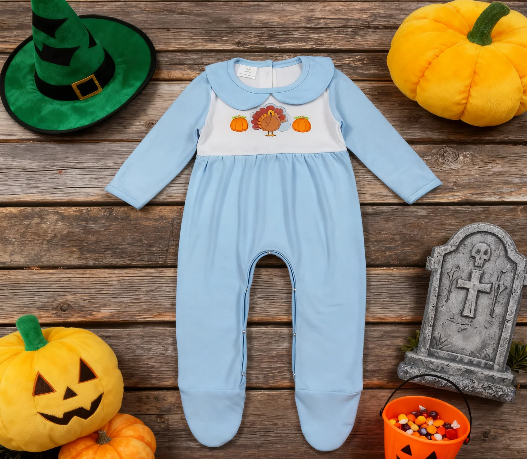 

Z1001-22 LR2562 Baby Bubbles Infant Jumpsuit Kids One-piece Newborn Romper Toddler Halloween Clothes