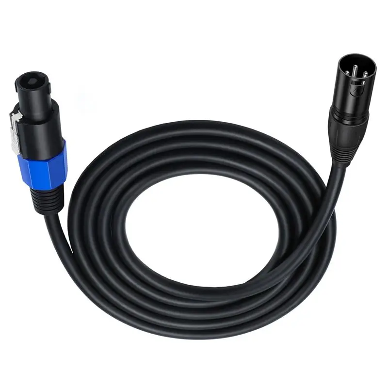 ABRI-Speakon Male To XLR Male Speakon To XLR Female Audio Extension Cable - Pro DJ PA Gig Stage Microphone