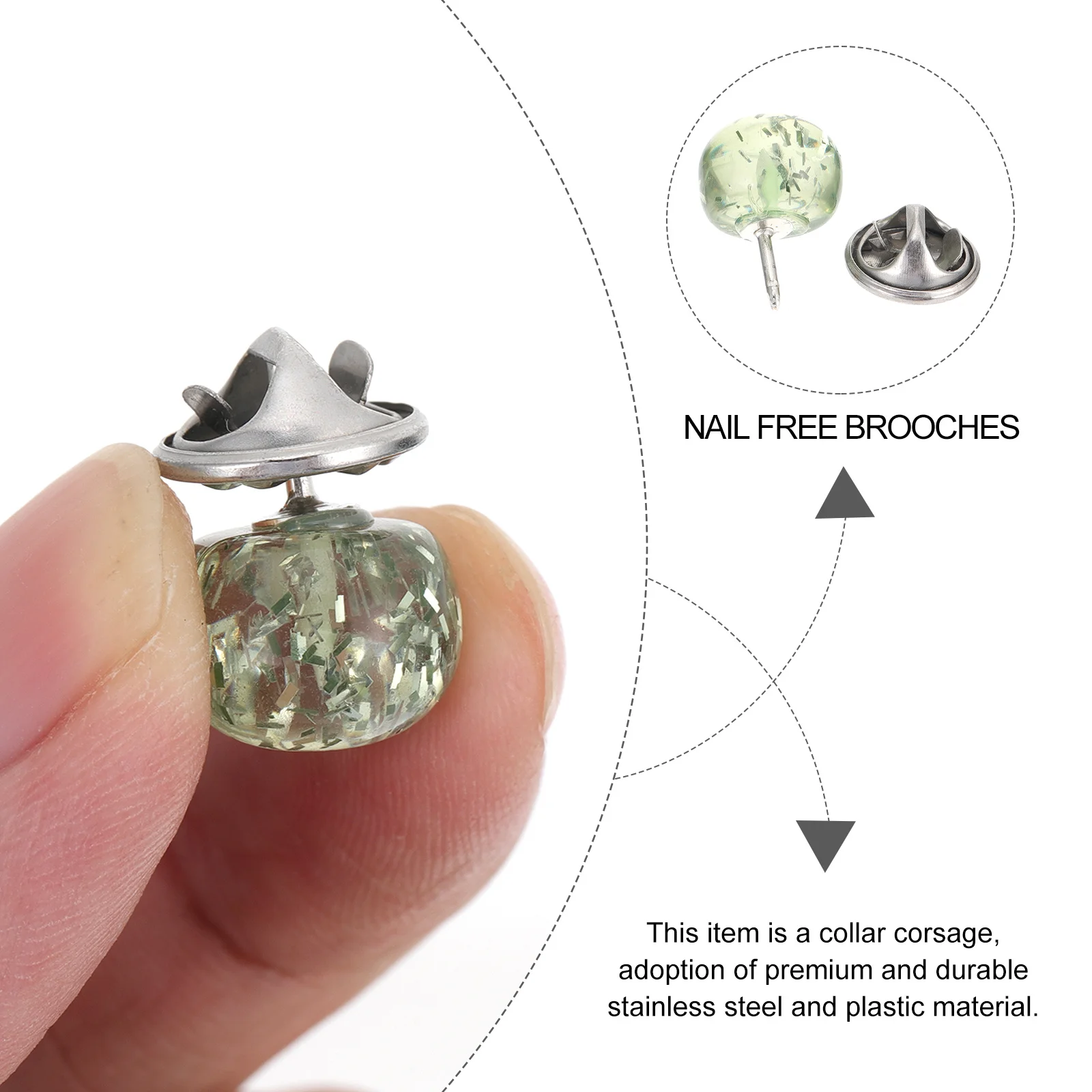 

6pcs Invisible Snap Buttons No Sewing Fasteners For Women Clothes Collar Corsages Breastpins Skirt Vest Fit Durable Fashion