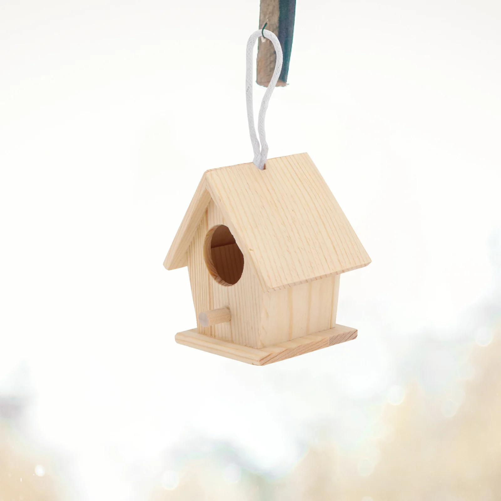 

3pcs Simulation Bird Decorative Ornament For Easter Spring Garden Cage Tree Hanging Adornment Lightweight Eco-Friendly Nest For