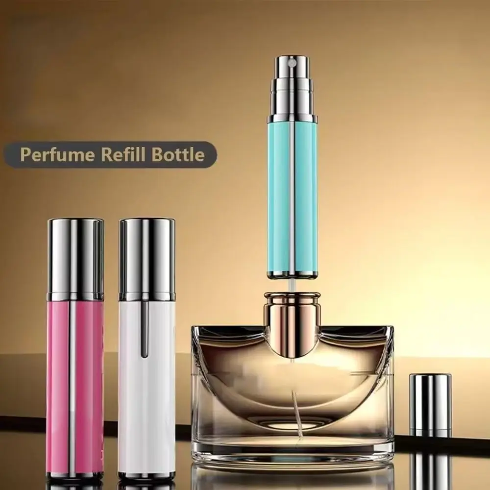 

Fashion Aluminium alloy Perfume Bottle Empty Leak-proof Cosmetic Container 5ml Bottom Filling Spray Bottle for Woman