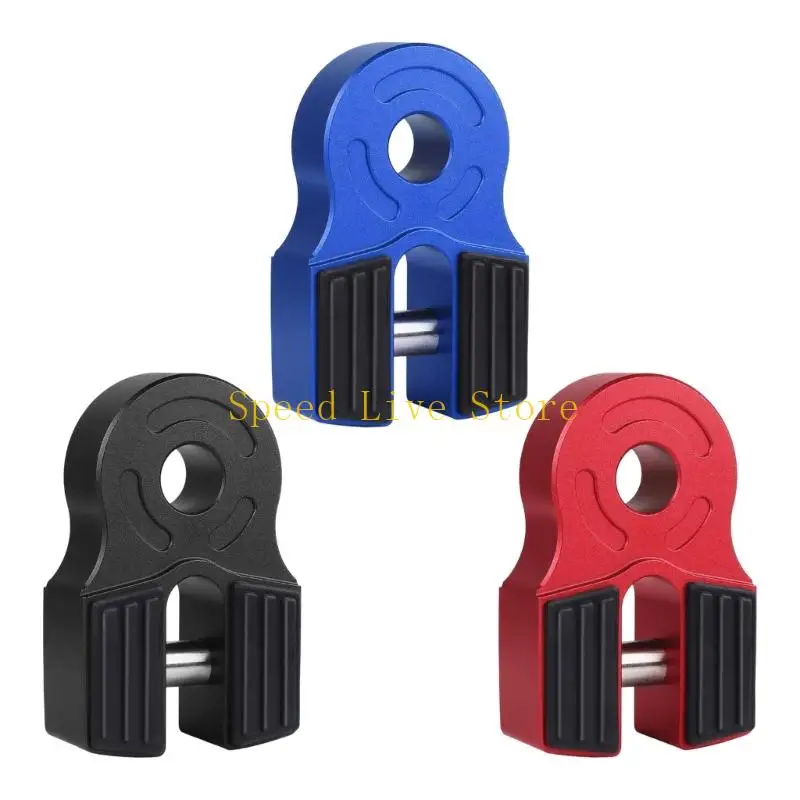 

547C Aluminum Winch Hook Tow Shackle with Rubber Protections for ATV SUV Pickup Truck Towing Component