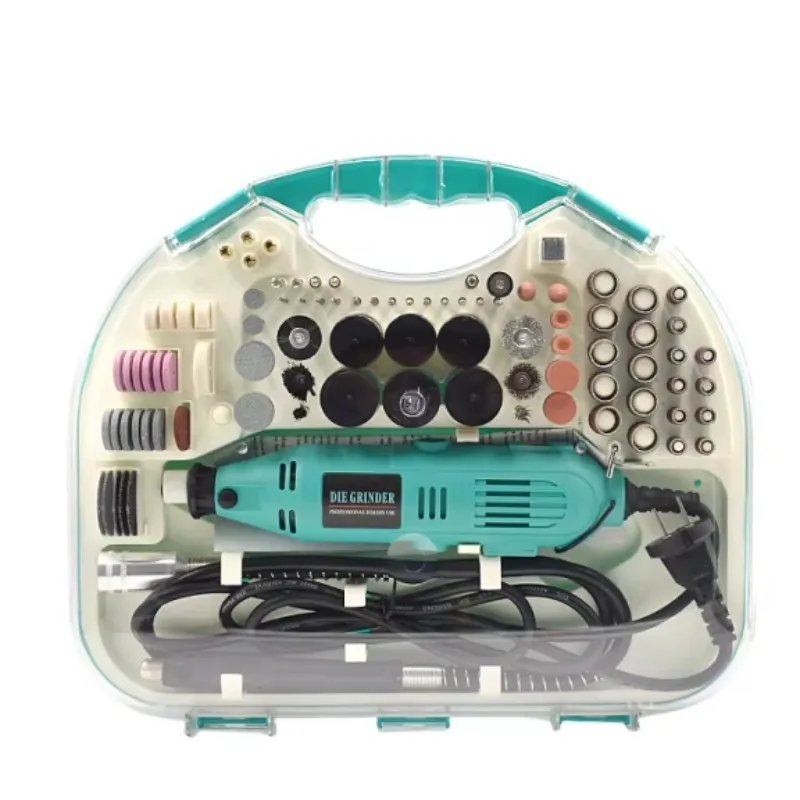 Premium 211-Piece Electric Die Grinder Kit Polishing Tool Fully Assembled Hard Case 1 Year Stainless Steel OEM Customizable s