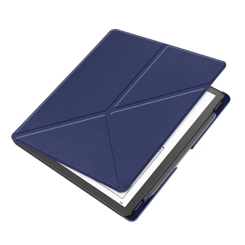 حافظة واقية متعددة الطي K1AA لهاتف 2024 مقاس 10.2 بوصة تغطية كاملة مع جلد البولي يوريثان وبطانة ناعمة