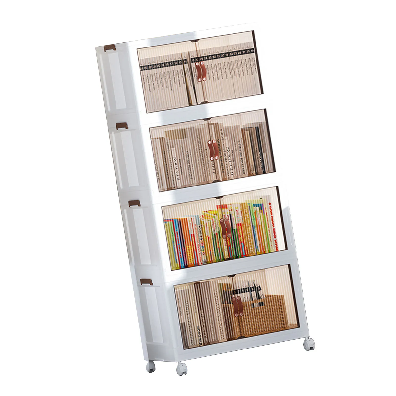 بيع خزانة تخزين قابلة للطي خزانة تخزين قابلة للطي توفير المساحة منظم خزانة ملابس أطفال بلاستيكية متعددة الوظائف #4