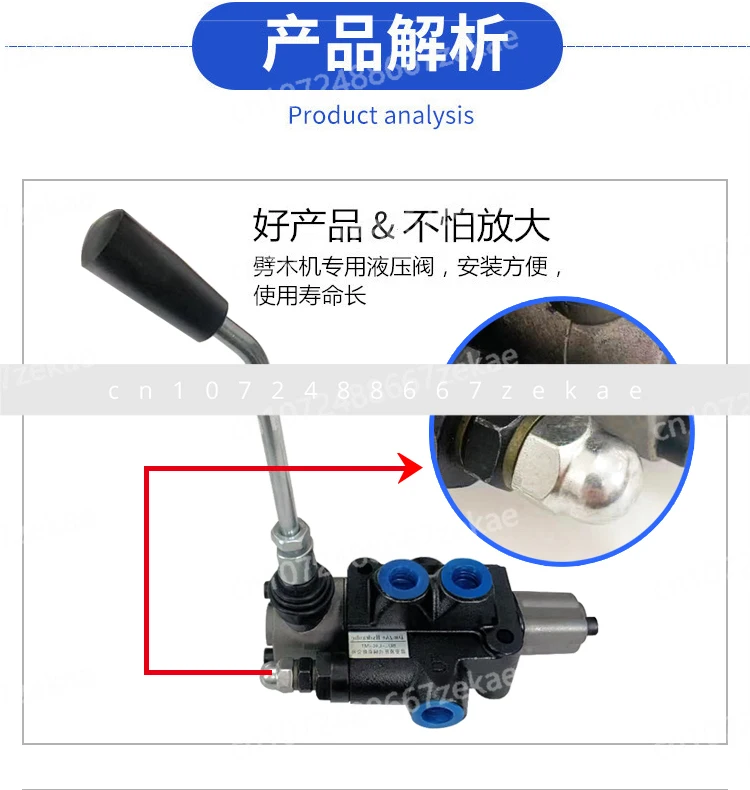 Woodworking Valve, Directional Valve, Hydraulic Distributor, Bidirectional Hydraulic Multi Way Valve, Plate Splitter