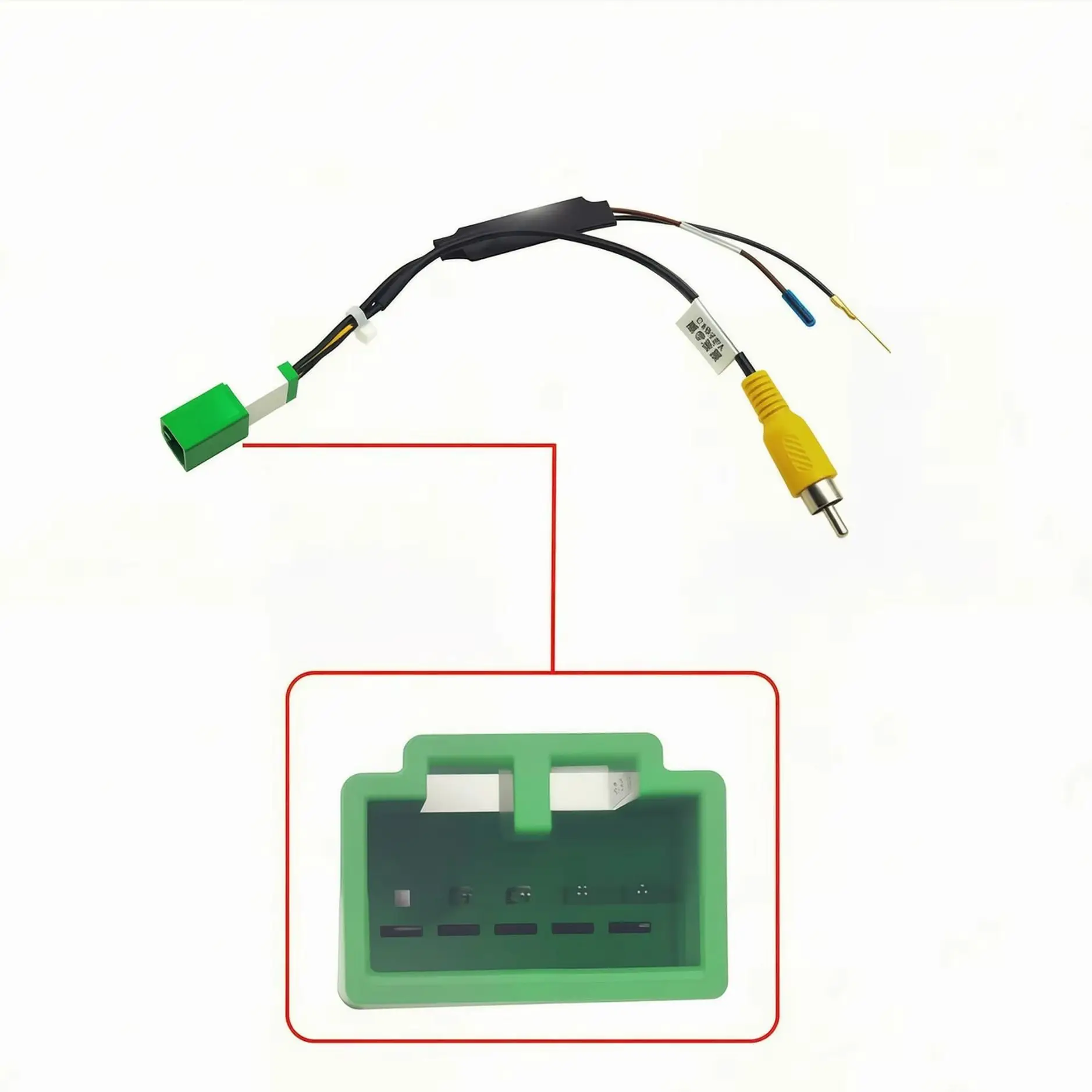 5Pin Auto Reverse Camera Adapter Cable for Isuzu D-MAX Suzuki Vitara Mitsubishi Pajero Factory Video Output Wire Harness