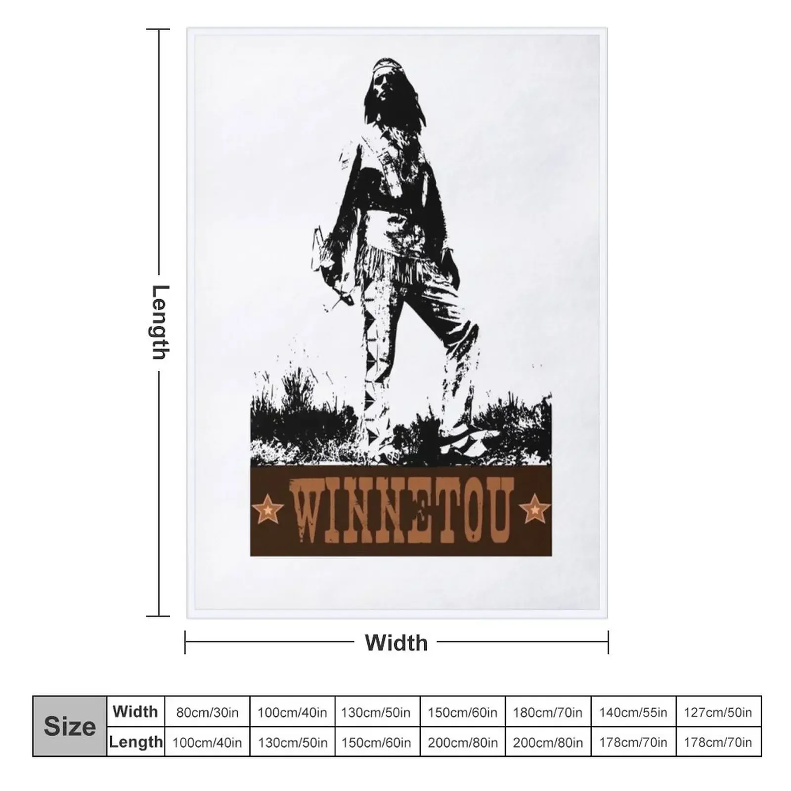 Save Winnetou Indian Chief Apache Gift Idea Birthday Throw Blanket For Baby Blankets For Baby Blankets