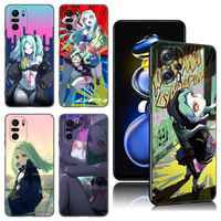 Rebecca Cyberpunk Edgerunners Black Silicone Phone Case For Xiaomi POCO X3 X4 NFC F5 M3 M4 M6 X5 X6 Pro F3 F4 GT 5G C55 C65 M5