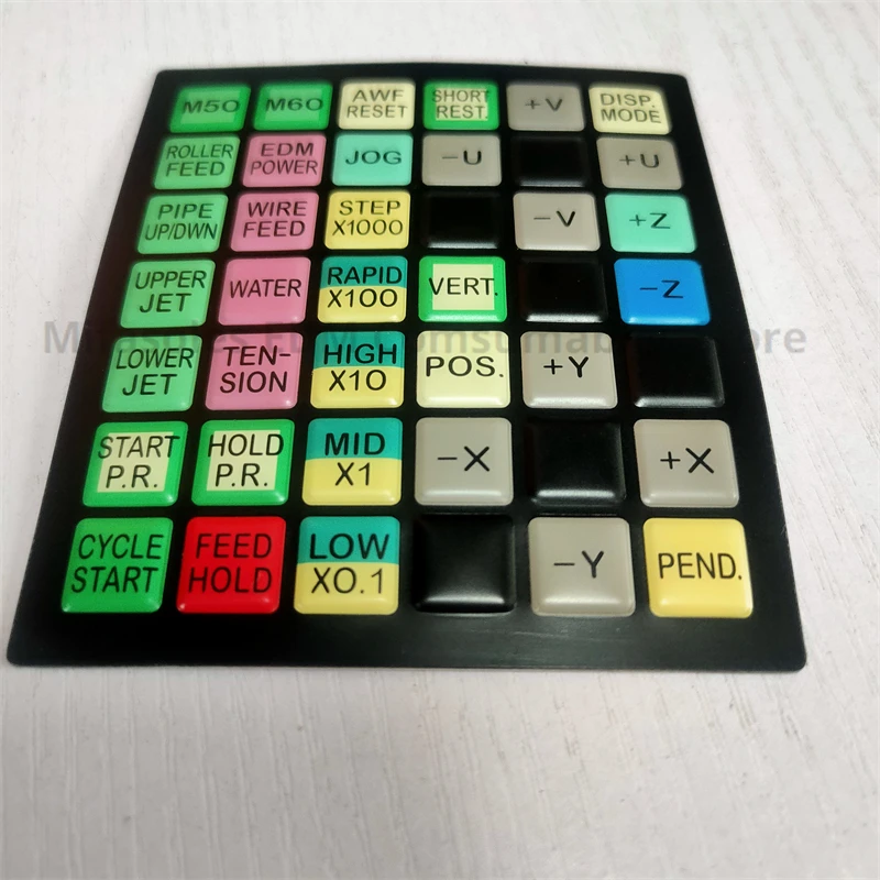 EDM F16 Membrane Control Panel Sheet A98L-0001-0992#E Keyboard Panel Control Panel For Fanuc CNC Wire Cut Machine Service