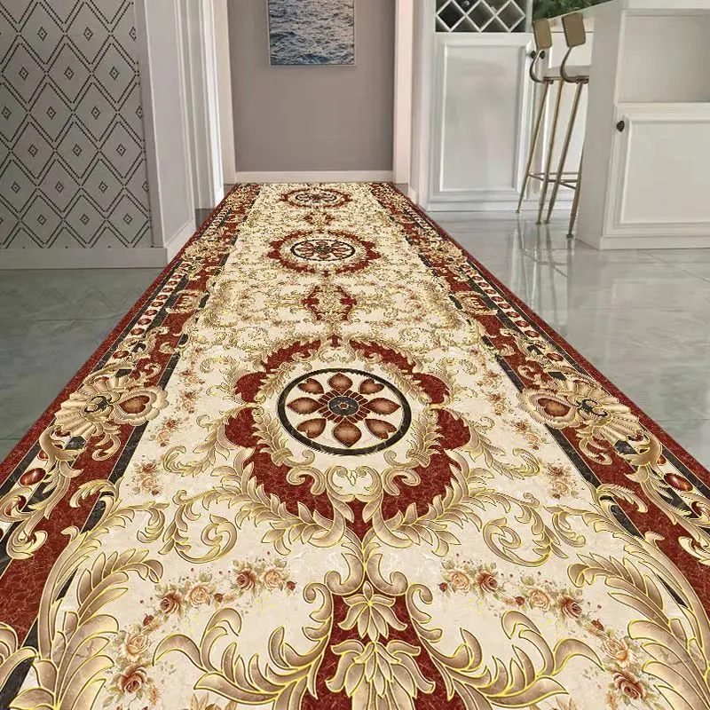 

Hallway Porch Home Floor Mat Commercial Hotel Hall Door Entry Door Carpet Entry Corridor Aisle Long strip Bohemia Rug