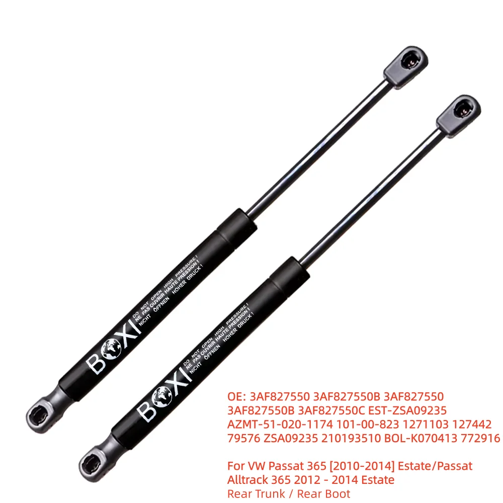 

BOXI 2pcs Rear Boot Lift Support For VW Passat 365 2010 - 2014 Estate Alltrack 365 2012 - 2014 3AF827550 3AF827550B Lift Struts