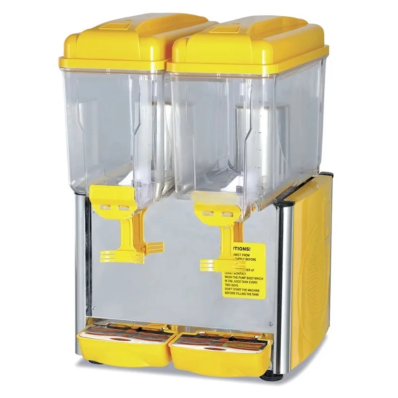 Hot Sale Double Can Catering Rotating Beverage Juice Dispenser Commercial 15l Hot and Cold