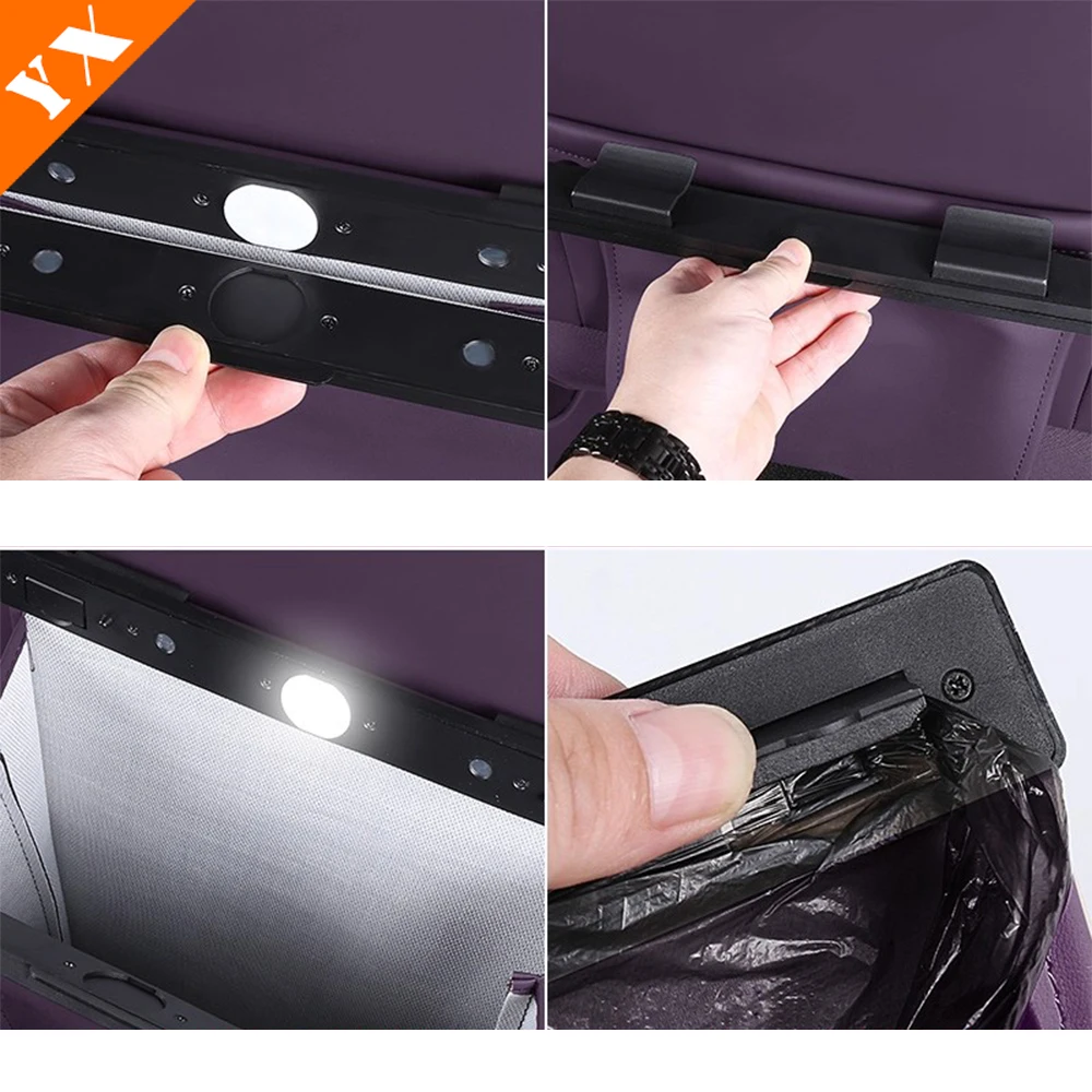 2025 2026 For Leapmotor B10 accessories Original Color Car Garbage Bag, Car Backrest Garbage Bin, Car Garbage Storage Bag