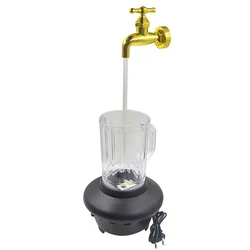 Magic Faucet Mug Magic Tircks Floating Faucet Water Fountain Kits Magic Tap Running Lights Holiday Gift Invisible Flowing