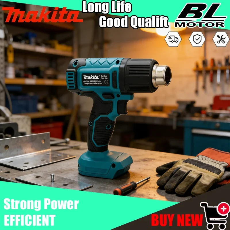 pistola-de-aire-caliente-inalambrica-makita-dhg181-secador-de-aire-herramienta-para-soldar-temperatura-maxima-550°c-°-pelicula-retractil-tipo-c-recargable-inalambrica