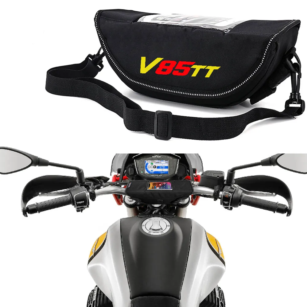 

For Moto Guzzi V85 TT V85TT Motorcycle accessory handle waterproof bag storage travel kitmobi Handlebar bag Travel tool bag