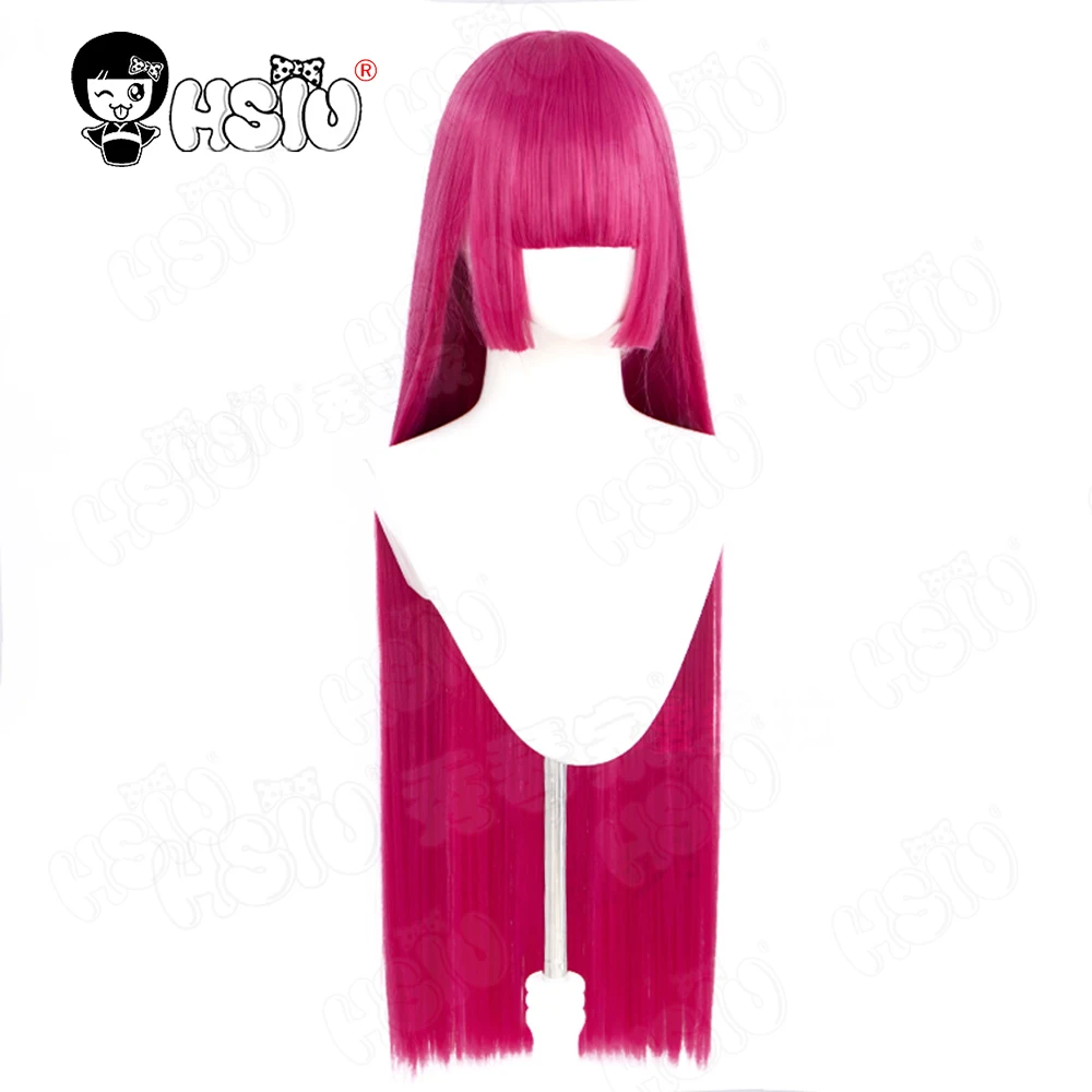 Hojo Sophy peruka do cosplay peruka syntetyczna z włókna 「HSIU 」80cm długa różowo-czerwona peruka Anime Pripara Hojo Sophy peruka do cosplay