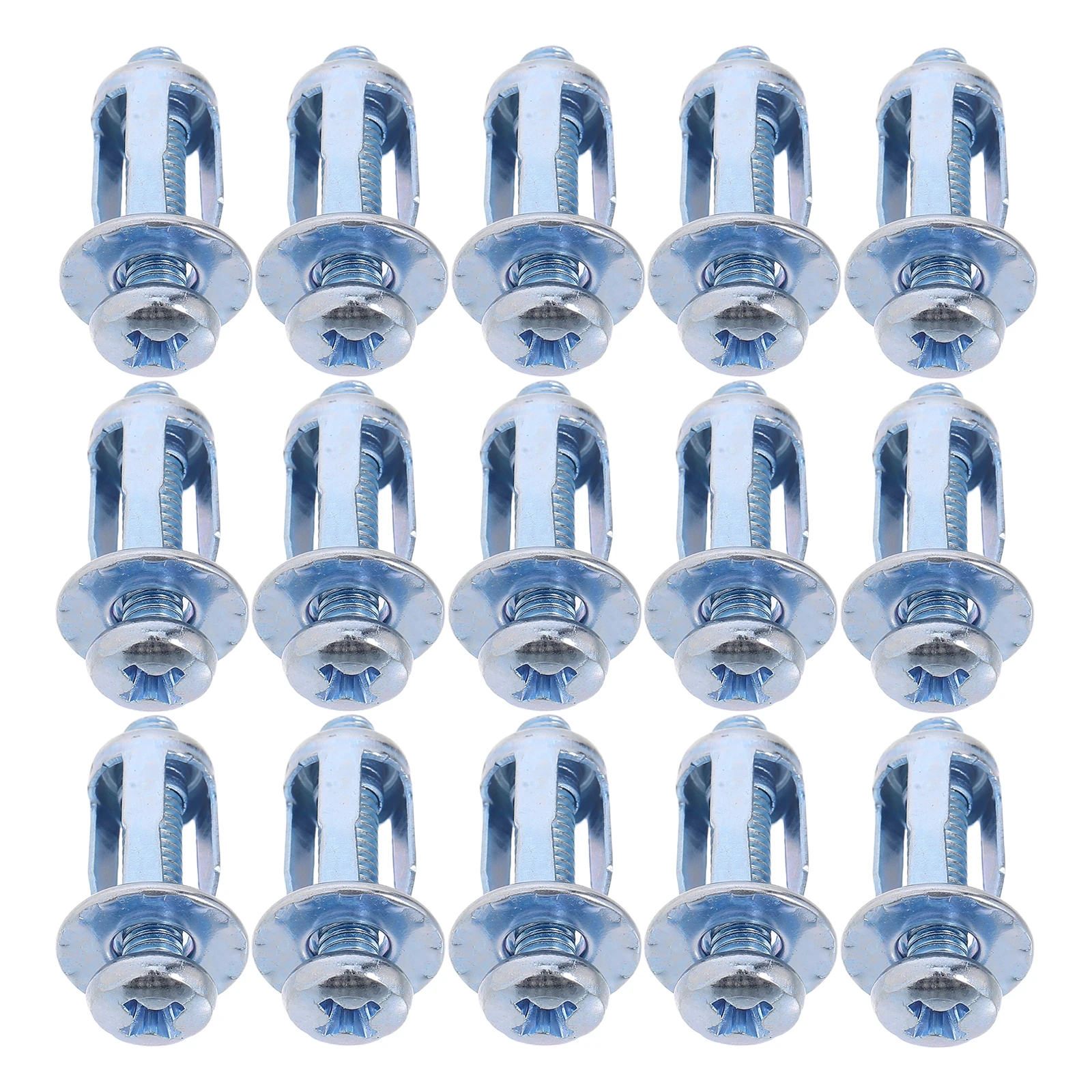 

40pcs Galvanized Carbon Steel Petal Nuts Expansion Screws Hollow Iron Aluminum Plastic Secure Fixing Easy Install Home