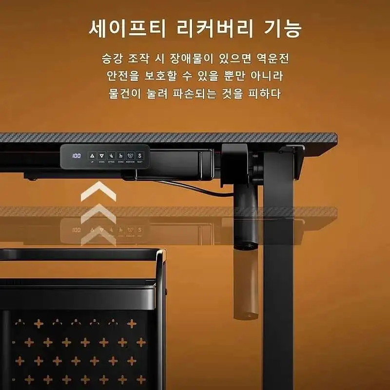 Height Adjustable Standing Desk with Cup Holder Eco-Friendly Desktop Ergonomic Workstation Home Learning Office Memory Buttons