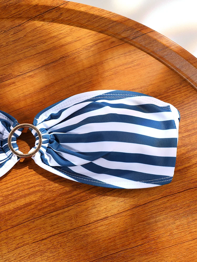 ZRTAK-قطعتان بيكيني للنساء ، ملابس سباحة منخفضة الخصر ، ملابس سباحة مثيرة ، أطقم بيكيني مطبوعة ، ملابس شاطئ العصابة ، بدلة حمام رفع