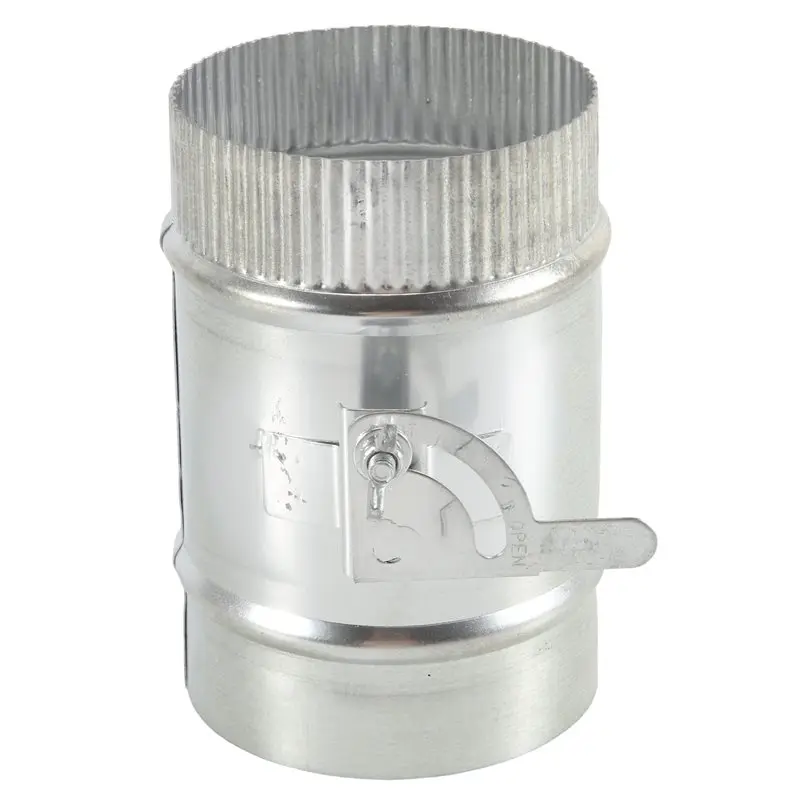 [A92P!】 4Inch HVAC Duct Manual Volume Damper With Sleeve Galvanized Adjustable Air Flow Duct Hvacair Balance For HVAC,Range Hood