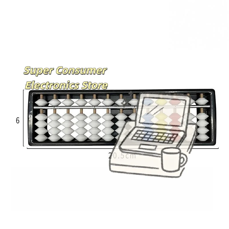 13 Digits Column Soroban Abacus Counting Tool Math Arithmetic Educational Equipment for Children Classroom
