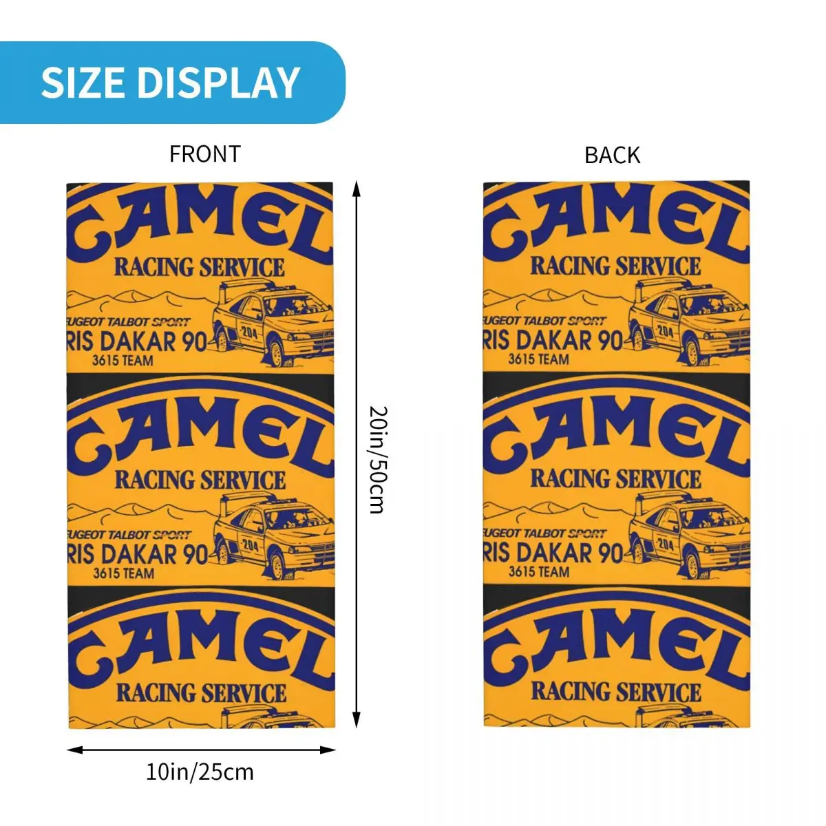 Fun Racing Bandana Neck Gaiter Motorcycle Club C-Camel Cigarettes Wrap Scarf Hiking Unisex Adult Winter