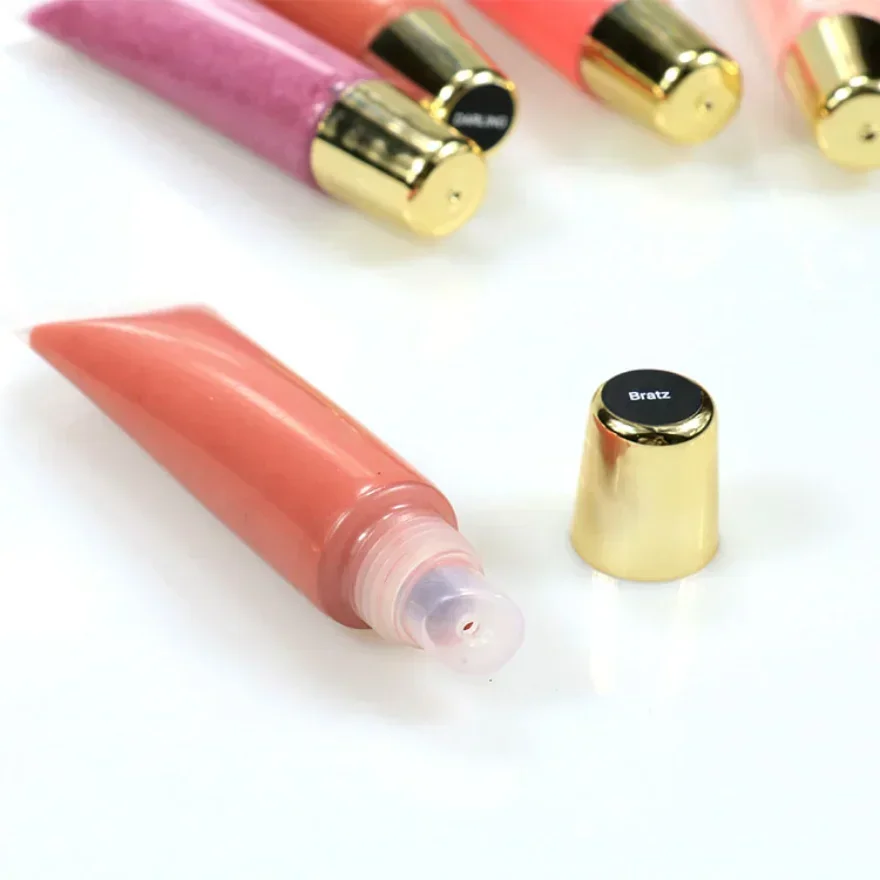 2023 New Squeeze Tube Makeup Lipstick High Pigment Lip Gloss Private Label Lip Makeup P60 P84