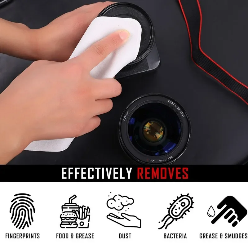 1-5pcs Universal Polishing Cloths with Box for Apple Phone IPad Screen Camera Lens Wipe Cloth Eyeglass Cleaning Microfiber Cloth