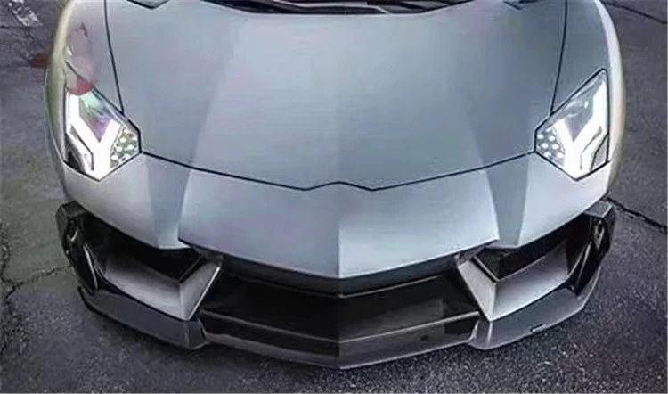 

High Quality V Style Carbon Fiber Front Bumper Lip Front Lip for Lamborghini Aventador LP700 LP720 Body Kit