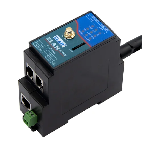 Imagen 2 del producto ZLAN9809M enrutador Industrial 4g, módem 4g lte, enrutador wifi con tarjeta sim, tamaño pequeño Din