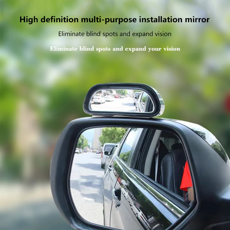 Universal Convex Blind Spot Mirror Adjustable Wide Angle Design Car Side Rear Mirror Auxiliary Accessory For Reverse Parking
