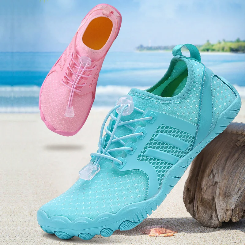 Chaussures de dehors Aquatiques Légères et Respirantes, en Maille, à vaccage Rapide, pour la Plage, Nouvelle Collection 2024