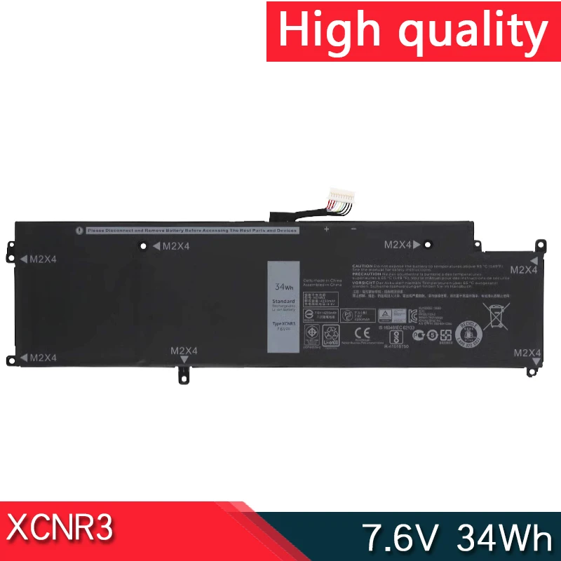 Новый аккумулятор для ноутбука XCNR3 7,6 В 34 Втч для ультрабука Dell Latitude 13 7370 E7370 N3KPR P63NY WY7CG MH25J 4H34M