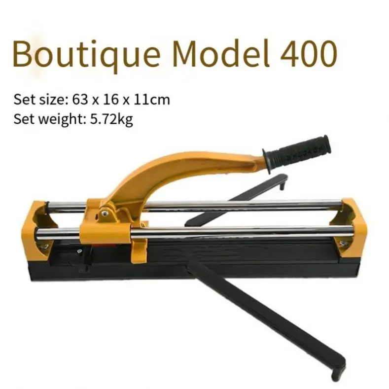 Portable Manual Dust-Free Tile Cutter, 400/600/800/1000mm Hand Push Stone Floor Tile  for Home Construction