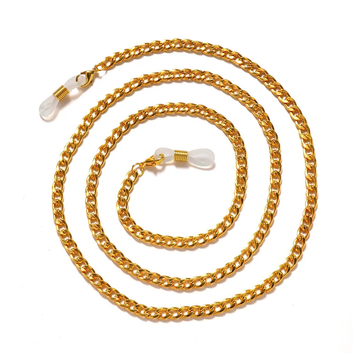 Simple Link Chain สําหรับแว่นตาหน้ากากเชือกเส้นเล็กผู้หญิงผู้ชายสแตนเลสสตีลสีแว่นตากันแดดโซ่แว่นตาสายคล้องคอของขวัญ