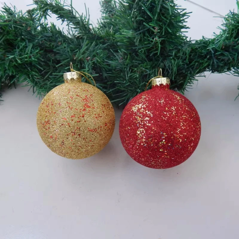 Free Shipping 8pcs/pack Diameter=8cm Transparent Different Design Glass Pendant Home Decoration Christmas Tree Hanging Globe