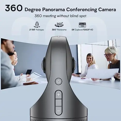 KanDao Meeting Pro 360 Video Conference Camera, 4-in-One AI Smart Tracking Video Conferencing System, Works on Microsoft Teams,