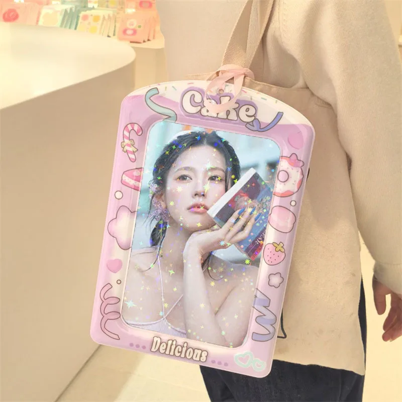 KPOP A4 jumbo card holder flipchart binder photocards holder display frame organizer card pendant card case binder photocards