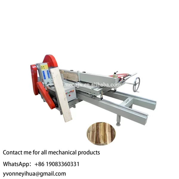 500mm Woodworking Wood Round Log Timber Plank Automatic Sliding Table Carriage 2 Blades Circular Saw Sawmill Cutting Machine