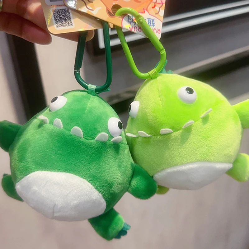 Cartoon Cute Dinosaur peluche decompressione portachiavi Funny Car Key Charms ragazze Cartoon Lovely Doll zaino Charm regalo di compleanno