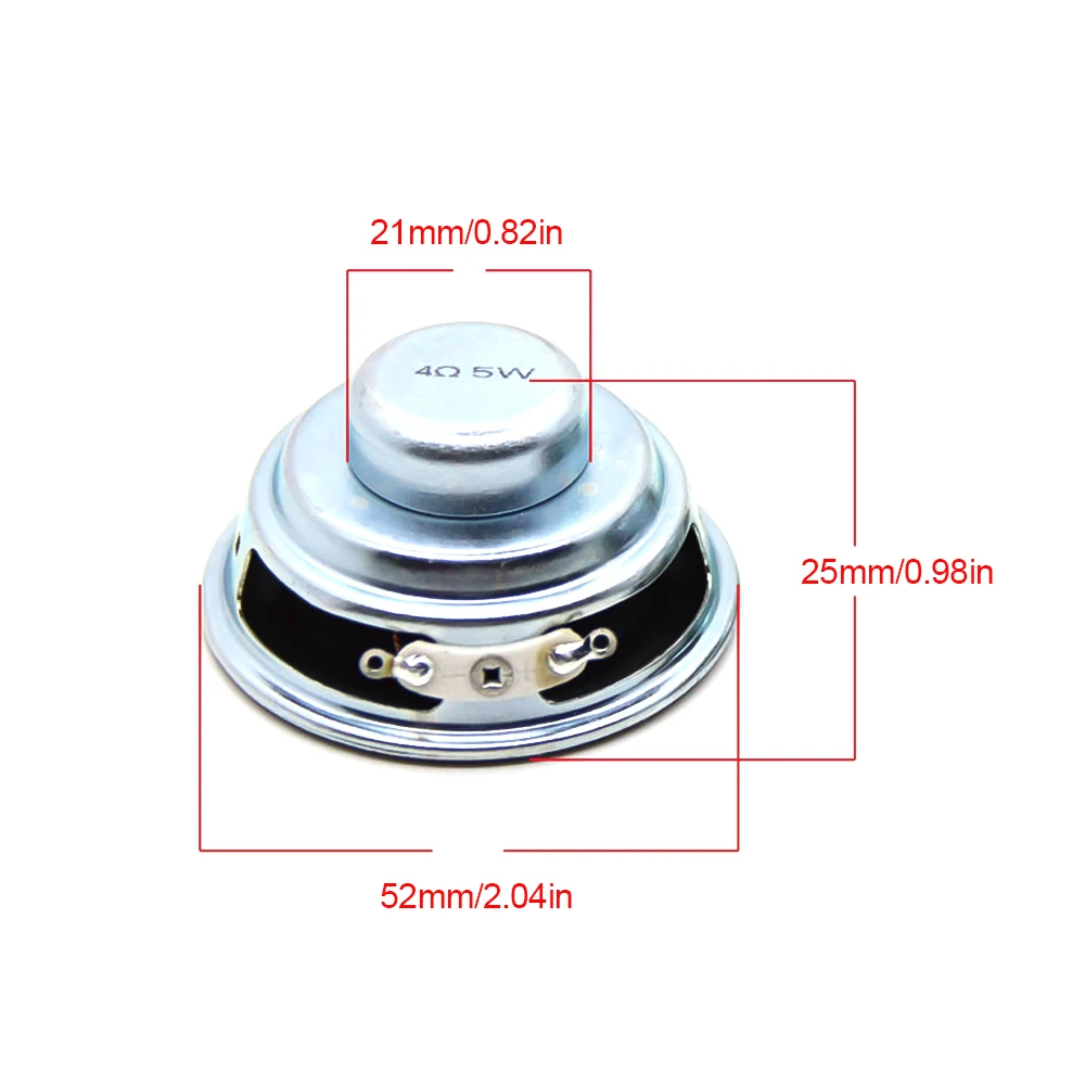 4 Ohm Portable Audio Speaker 36mm/52mm 3W 5W 15W 25W Full Range Sound Speaker Multimedia Loudspeaker diy electronic