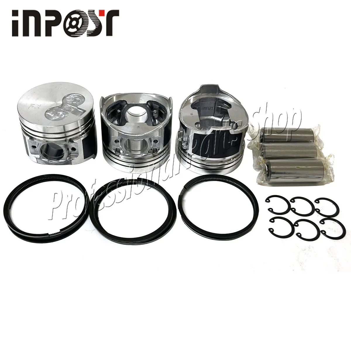 

3TNV70 Piston Kit And Ring Set STD For Yanmar Engine （3 set）