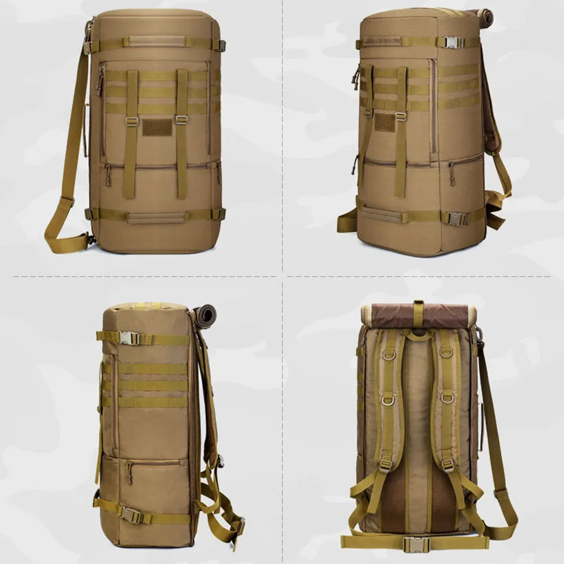 65L Bags Men\'s Large Shoulder Hunting Backpack Tactical Men Travel Luggage Bag Sport Molle Camping Rucksacks Outdoor